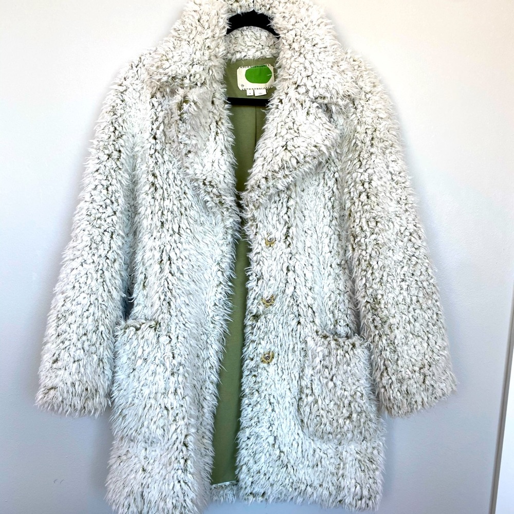 Anthropologie faux fur jacket